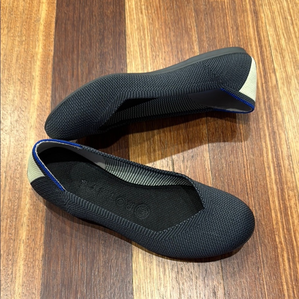 Rothy's Blue and Gray Flats Sustainable Comfort